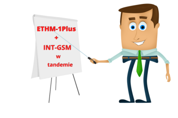 ETHM-1Plus + INT-GSM w tandemie