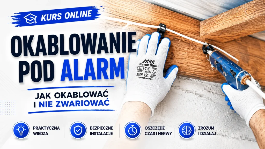 szkolenie online okablowanie systemu alarmowego krok po kroku - jak okablować i nie zwariować