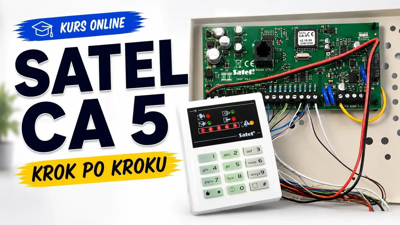 Satel CA-5 podłączenie i programowanie krok po kroku