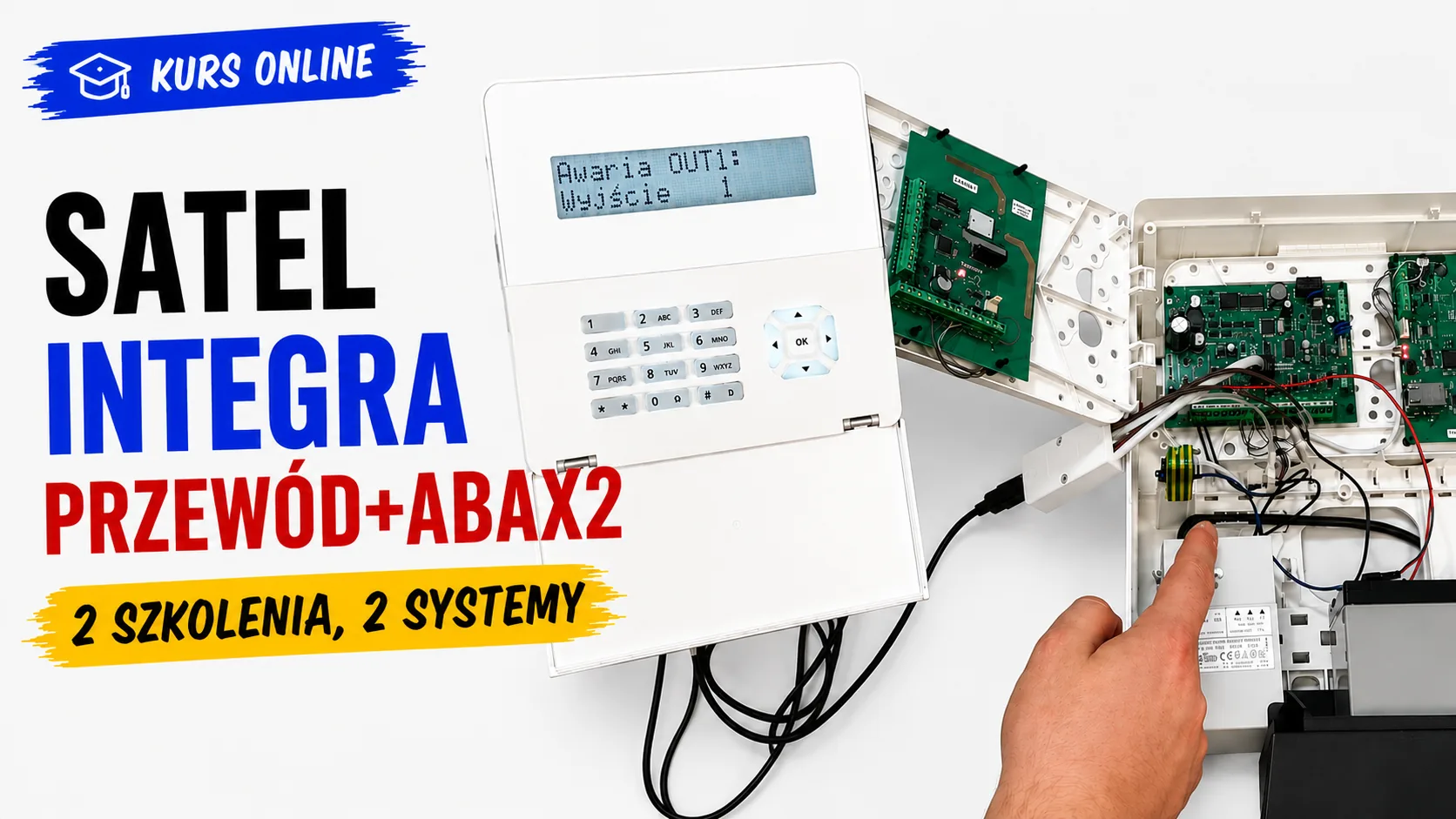 Satel Integra przewód + ABAX2